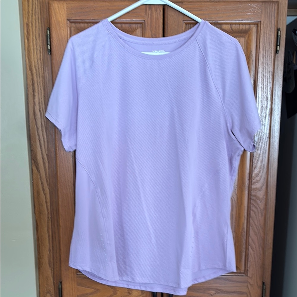 Purple Short Sleeve T-Shirt with Crew Neck